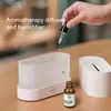 3D-симуляционный огонь Увлажнитель 180 мл USB Aromatherapy Diffuser Room Aragrance Desktop для домашнего офиса Auto Off Off