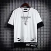 Hip Hop Japan T-shirt Men Summer Cool Tshirt Streetwear Casual Loose Black Punk T Shirts Fashion High Street T Shirt Tops Male 220423
