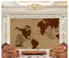 Custom any size 3D wallpaper mural paintings Classical nostalgic European map ship For living room background wall decoration