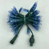 Строки 50pcs/set type dc5v адресабель 12 мм WS2811 RGB Светодиодный пиксельный узел; все зеленые проволоки 18Awg IP68led Stringsed