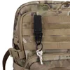 Outdoor Gadgets Molle Hanging Nylon Webbing Belt Metal Hook Buckle Olecranon Keychain Clasp Tactical Carabiner Backpack EDC Gear