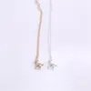 트렌디 한 개 펜던트 목걸이 부드러운 표면 디자인 여성을위한 사랑스러운 쇄골 체인 18K 골드 도금 동물 목걸이
