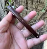 Ball Bearing Flipper Folding Knife 440C Satin Tanto Point Blade CNC Finish Rosewood + Stainless Steel Handle EDC Pocket Knives