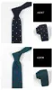 Mens Tie Knitting Neckwear Promotion 5cm Skinny Slips för män Varumärket Band Broder Dot Strip Gentlemen Dress Shirt Accessories 2st/Lot Hnto