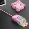 Fareler Ergonomik Kablolu Masaüstü Dizüstü Bilgisayar PC için USB Oyun Fare RGB RGB Backlight 2400dpi Office OpticalMice