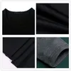 Browon الخريف الكوري T Shirt خمر النمط المرقعة Blackgray Oneck طويلة tshirt الرجال الملابس بالإضافة إلى الحجم M5XL 220803