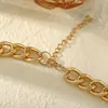 Colliers ras du cou à la mode Hip Hop, grande chaîne courte et épaisse, collier épais en or cubain pour femmes et hommes, bijoux