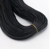 100 pièces/lot 1.5MM 2MM noir cire cuir serpent collier cordon chaîne corde fil chaîne pour la fabrication de bijoux à bricoler soi-même 45-80cm