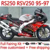 Fairings Kit For Aprilia RSV250RR RS-250 RSV250 RS RSV 250 RSV-250 95-97 158No.41 RS250RR RS250 RR 1995 1996 1997 RSV250R RS250R 95 96 97 Motorcycle Bodys matte color