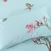 Bedding Sets Cotton 4-piece Set Embroidered 1.5m1.8m Winter Contracted Thick Quilt Cover Double Full SheetBedding