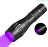 Mini linterna ultravioleta de escorpión, luz negra, batería de 395 nm, linternas LED ultravioleta, linterna ultravioleta con luz negra para inspección, detector de sellos de dinero