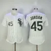 Men Moive Baseball Michael 45 Birmingham Barons Jersey Button Down Down Black White Grey Team Kolor All Szyty Retro Vintage Cool Base Flexbase dobra jakość