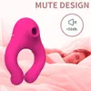 10 Frequency Vibrating Penis Ring sexy Shop Female Masturbator Sucking Nipple Massager Clit Stimulator Erotic Toys for Couple