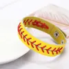 2022 Nytt mode Real Leather Softball Seam Sports Armband Armband Unisex Baseball Softball Baseball Sports Armband Bangles J5441013