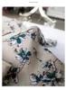 قمصان بلوزات النساء القوس قميص شيفون الأزهار شيفون التصميم الإناث بالمعنى المتخصص بلوزة قاع الخريف وينترومينز