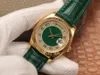 BK Factory Designer Watch Luxury Alta qualità 36mm serie 118138 cintura Smalto verde Mantian Star movimento automatico cinturino in pelle fondo chiuso per orologio da uomo