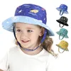 Boinas Verano Bebé Sombrero para el sol para niñas y niños Cuello al aire libre Cubierta de oreja Anti UV Niños Gorras de playa Gorra de cubo 0-5 años