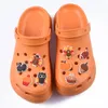 2022 Wholesale Hocus Pocus Shoes Charms Popular Halloween Moives Clog Shoe Charms Decoration Custom Soft Rubber Pumpkin Croc Charm for kids holiday gifts