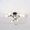 Lampes suspendues Nordic moderne LED simple molécule de haricot magique E27 lustre cuisine salon chambre décoration intérieure lustrependentif