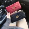 Lyxmärke Senaste lång plånbok för kvinnor Designer handväska Dragkedja Dam Korthållare Ficka Toppkvalitet Mynthållare