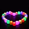 12Pcs Electronic LED Tea Light Candles Realistic BatteryPowered Flameless Candles for Home Bedroom Party Wedding Festival Decor 220527