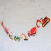 Party Decoration Excavator Banner Banner Seven Car Truck Garland Paper BannerParty