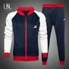 Fashion Men's Tracksuit Casual Sweat Suits Male Sportswear 2 Piece Sport Suits Set Men Sweatshirts Pants Streetwear 201128