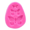 New Dining Butterfly Mould Silicone Baking Accessories 3D DIY Sugar Craft Chocolate Cutter Mold Fondant Cake Decorating Tool 3 Colors DH8768