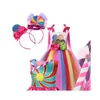 Carnival Candy Dress For Girls Purim Festival Fancy Lollipop Kostuum Kinderen Zomer Tutu -jurken Cheaty Party Ball Gown7093276