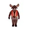 2022 Brown Animal Costume De Mascotte Halloween Noël Fantaisie Fête Personnage De Dessin Animé Outfit Costume Adulte Femmes Hommes Robe Carnaval Unisexe Adultes