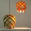 Pendant Lamps Modern Art Oak Pine Cone E27 Lights Handmade Smart Puzzle Restaurant Bedroom Bar Cafe Fixtures LuminairePendant