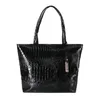 Shoulder Bags Brand Fashion Casual Women Silver Gold Black Crocodile Handbag PU Leather Female Big Tote Bolsas