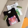 estate nuova manica corta di alta qualità T-shirt da uomo firmata da uomo tigre girocollo di lusso a mezza manica camicie di base