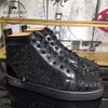 Desginer Sneakers Rivet Chaussure Clouté Spikes Casual Chaussures Femmes Hommes Sneaker Plateforme En Cuir Baskets Insider Argent Haute Couture Pointure 34-48