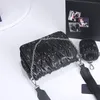 High quality Pleated sheepskin hobos bags Waist purse Chain cover women's Portable Messenger Shoulder Bag Triangle satchel tote bags p Vintage handbags