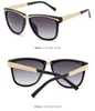 2022 Retro Vintage Square Sunglasses Women Oversized Design Sun Glasses For Male Female Plastic Frame Mirror Gradient