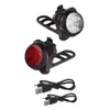 أضواء الدراجة ركوب الدراجات الدراجة 3 مقدمة رأس LED مع USB قابلة لإعادة الشحن مصباح مصباح ضوء 11.29254M