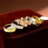 Love Ring Schroef Ring Mens Band Ringen 3 Diamond Diamond Engagement Bruiloft Sieraden Dames Roestvrij staal 18K Vergulde Accessoires met Sieraden Zakjes