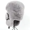 Basker av hög kvalitet ushanka 2022 termo vinter faux päls hatt kvinnor bombplan hattar varma rosa skid öronflikar mask sovjetiska ryska snö cap4706987