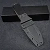 Coltello dritto di sopravvivenza 539GY di alta qualità DC53 Rivestimento in titanio Lama Drop Point Full Tang G10 Coltelli a lama fissa con Kydex