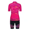 2024 Kvinnor Miloto Pink Summer Pro Cycling Jersey Set Breattable Team Racing Sport Bicycle Sats Mens Korta cykelkläder M37