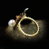 Cluster Rings Classic 925 Silver Elegant Emamel Pearl Ring Fjäril Flower Ladies Birthday Present Luxury Party Jewelrycluster