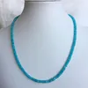 Zincirler Doğal Taş Yeşim Çok renkli Ruby Clear Roundel Yüzlü Kolye 3 4mm 40 5cm Chocker Toptan Boncuklar Doğa Mavi Rabinbowchains Tanrı