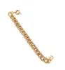 18K Plate gold Chain Creative design niche design hip hop exaggerated lab diamond Bracelets