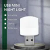 Lampe LED à prise USB, Gadgets, alimentation Mobile, pour livre, Protection des yeux, lampe de lecture, petite veilleuse ronde