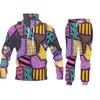 Tracce maschili per tracce set uomo stampando 3d halloween patchwork harajuku da jogging abita uomini donne casul chandals oversize 2 pezzi felpe con cappuccio