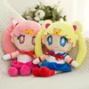 DHL 25cm Kawaii Anime Sailor Moon Plush Toy Cute Lua Hare feito à mão Doll Phyled Dleleple