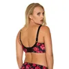 Roupa interior feminina sutiã bralette peito grande push up sexy renda e impressão alta lingerie 3/4 copo plus size D-DD-DDD-E-F-G 32 - 220519