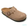 Venda-Boston Saco De Couro Cabeça Pull Chinelos Cork Mulheres Verão Masculino Anti-Skid Lazy Sapatos Lovers Beach Scuffs