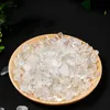 Natural white crystal crushed stone mineral healing crystal Art Reiki Raw Energy gemstone Degaussed quartz 1 pack is 100grams